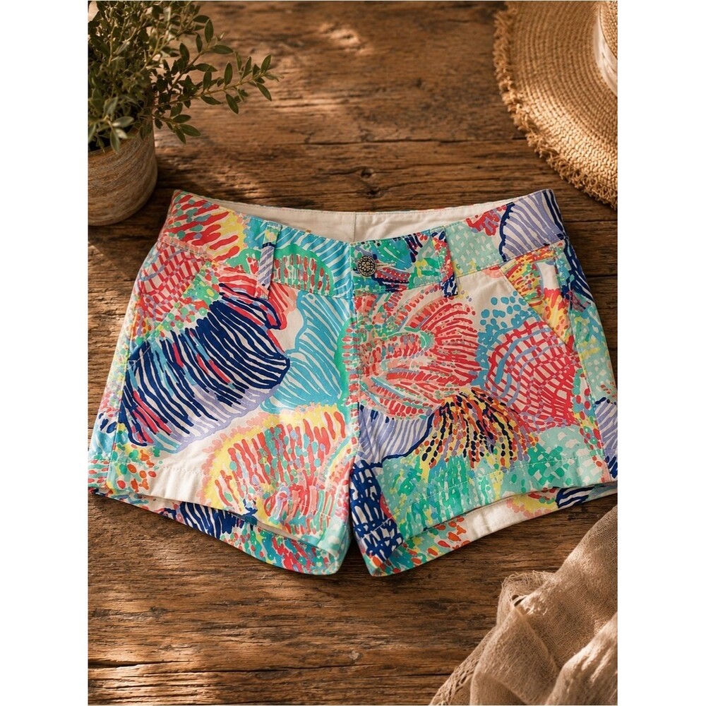 Lilly Pulitzer Callahan Shorts Size 0 Roar Of The Sea